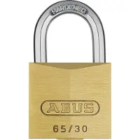 ABUS Vorhängeschloss Messing 65/30 - gl.-304 - gleichschließend