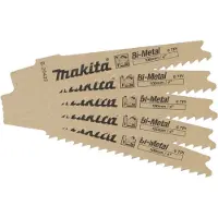 Makita B-20432 Kreissägeblätter BiM 100x0,9mm (6tpi), 5Stk, für Metall, Holz, Holz mit Nägeln