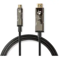 Nedis Ccbg6410bk500 Aktives Optisches Usb-c-m-auf-hdmi-kabel 18 Gbit/s 50 M
