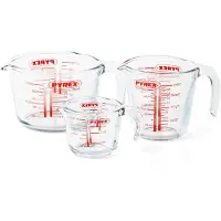 Pyrex Messbecher Classic Transparant 0,25 L / 0,5 L / 1 L (3-Teilig)