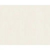AS-Creation Papiertapete in Creme Weiß Uni Tapete Hell mit Vinyl Schlicht für Schlafzimmer und Esszimmer Einfarbige Papier Wandtapete Dezent