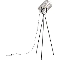 QAZQA Industrielle Stehlampe Stativ Stahl Schwarz Bliss Vefa