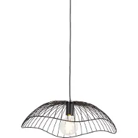 QAZQA Design Hängelampe Schwarz Draht 50cm - Pua