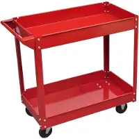 vidaXL Werkstattwagen 100 kg Rot