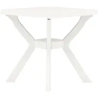 vidaXL Bistrotisch Weiß 70x70x72 cm Kunststoff