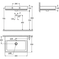 GROHE Cube Keramik Handwaschbecken