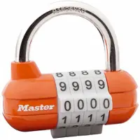 Masterlock Vorhangschloss 1523 EURD Pro Sport Zahlenschloss, 64 mm, bunt, SB