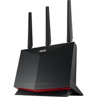 Asus RT-AX86U Pro, Wi-Fi 6 (802.11ax), Dual-Band (2,4 GHz/5 GHz), Ethernet/LAN, Schwarz, Tabletop-Router