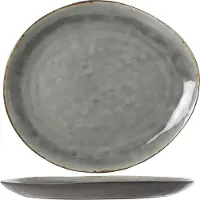 Cosy & Trendy Ovaler Teller Laguna Blue-Grey 32,5 x 28,5 cm (2er-Set)