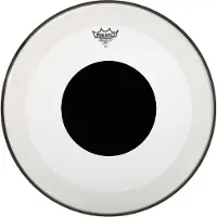 Remo Powerstroke 3 Clear P3-1322-10 22" Black Dot - Bass-Drum-Fell