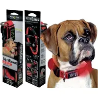 Nite Ize NiteDawg LED Halsband rot/schwarz