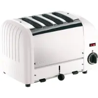 Dualit Toaster 40355 - weiß - 4 Schlitze - Ausziehbare Krümelschale