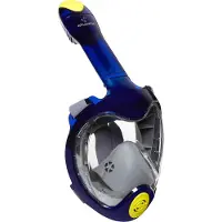 Atlantis Schnorchelmaske TriTon Dark Blue Lime (S/M)