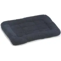 Beeztees Schaffell-Liegekissen für Hundegitterboxen blau, Maße: 49 x 36 x 6 cm