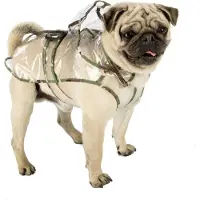 Ferplast Regenmantel Mäntelchen Windjacke mit Kragen für Hunde RAINCOAT