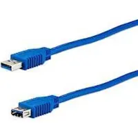 E+p CC 318, 3 m, USB A, USB A, USB 3.2 Gen 1 (3.1 Gen 1), Männlich/Weiblich, Blau