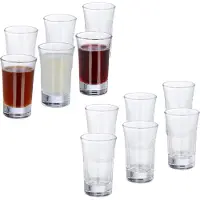 Relaxdays 12 x Schnapsgläser 4cl Transparent