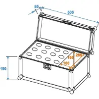 ROADINGER Microphone Case Road 12 Microphones