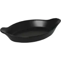 Olympia Gastronoble Rustic ovale Gratinschälchen schwarz 19,8 x 10,7cm
