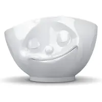 Tassen Schale 500 ml - glücklich weiß