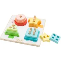 Howa Steckspiel Stapelspiel Sortierspiel aus Holz "minimaster" ab 1 Jahr | Gr.: onesize