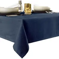 De Witte Lietaer Tafellaken Gibson Midnight Blue-Ø 170 cm