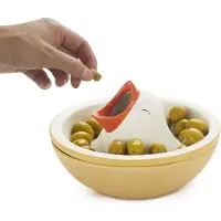 Balvi snackschale Hungry Bird10,5 16 cm Keramik weiß/beige