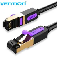Vention ICABH, 2 m, Cat7, RJ-45, RJ-45, Schwarz