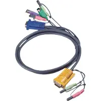 Aten PS/2-KVM-Kabel mit 3-in-1-SPHD und Audio
