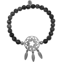 CO88 Collection Stylisches Damen Armband - CO88 Kollektion 8CB-80031 in Schwarz
