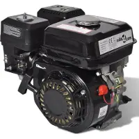 vidaXL Benzinmotor 6,5 PS 4,8 kW Schwarz