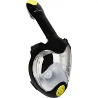 Atlantis Schnorchelmaske TriTon Black Lime (S/M)