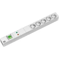 Bachmann 19" Steckdosenleiste 5-fach mit GVS mit Schalter