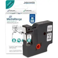 MediaRange MRDY45013, Schwarz auf weiss, Dauerhaft, D1, Schwarz, DYMO, LabelManager 100, 160, 210D, 220P, 260P, 280, 350, 350D, 360D, 420P, 450D, 500TS, PnP, Wireless PnP