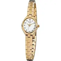 Regent F-303 Damen-Armbanduhr, Metall-Armband