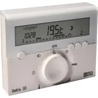 Delta Dore Kabelgebundener Programmierer – – Deltia 8.00 – Für Wärmepumpenkessel oder elektrische Heizkörper
