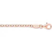 Engelsrufer Collierkettchen "Ankerkettengliederung, 2,85 mm breit" Gr. 50, rosa (roségoldfarben), Halsketten, Damen, 50, Silber 925 (Sterlingsilber), B: 2,85mm, Collierkettchen, B:2,85mm