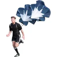 Precision Trainingsfallschirm Sport Dual Speed Chute blau weiß