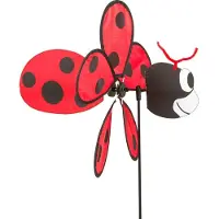 Invento Gartenspie? Marienk?fer 100 cm Polyester rot/schwarz