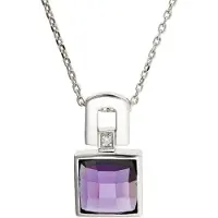 Orphelia Damen-Anhänger Sterling-Silber 925 mit Kette – Weiß ZH-4617