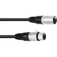 Omnitronic 30220765, XLR (5-pin), Männlich, XLR (5-pin), Weiblich, 1,5 m, Schwarz
