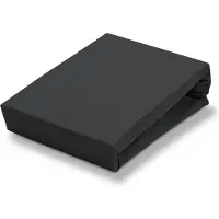 Vandyck Topper Spannbettlaken Jersey Supreme Topper Black (Jersey)-1-persoons (80/90/100 x 190/200/210/220 cm)