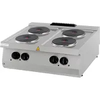 Maxima - Gastro Heavy Duty Kochfeld - 4 Brenner - Doppeleinheit - 70 cm Tief - Elektrisch