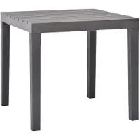 vidaXL Gartentisch Moccafarben 78 x 78 x 72 cm Kunststoff