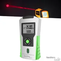 Technoline WZ 1100, Entfernungsmessrad, m, Grün, Schwarz, Weiß, Digital, 16 m, 0,6 m