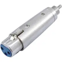 Omnitronic Adapter Cinch-Stecker XLR-Kupplung