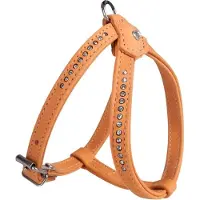 Karlie Geschirr Buffalo Strass verst.div. Farben und Größen, Farbe:hellbraun, Größe:20-27cm x 10mm
