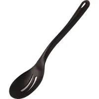 Paderno Servierl√∂ffel perforiert, aus glasfaserverstärktem Material, schwarz, Länge 35 cm