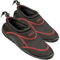 Beco Neopren-Wasserschuhe | Schwarz/Rot - 42