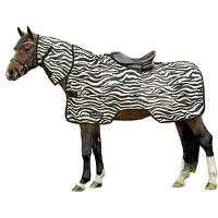 HKM Fliegenausreitdecke Zebra Größe (Pferdedecke) - 135 cm